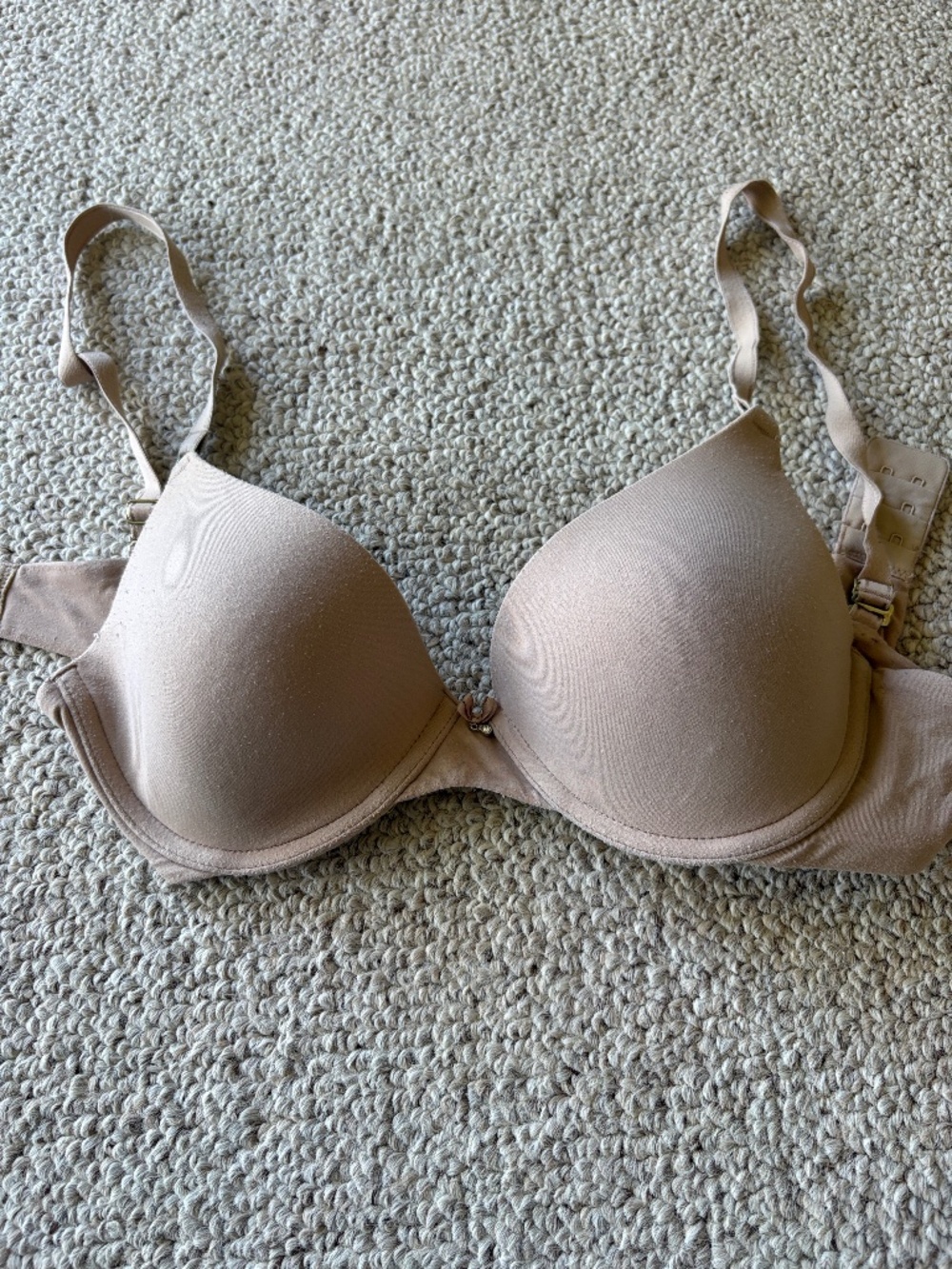 Soma Embraceable Demi Bra 32C Nude Beige Underwire Comfort Bra - Picture 1 of 4